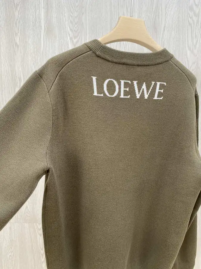 LW Gold Brown Camel Classic Logo Couple Sweater