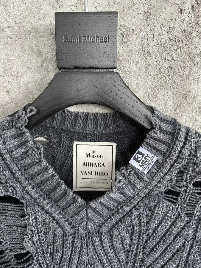 Maison MIHARA YASUHIRO 2024SS Handmade Ripped Sweater