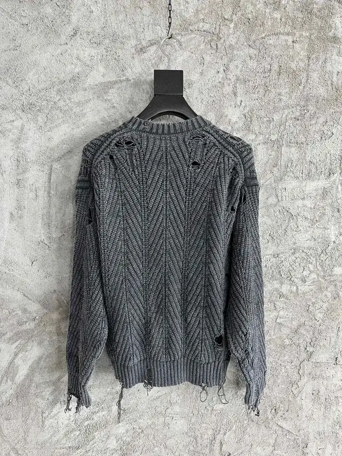 Maison Mihara Yasuhiro 2024SS Handmade Ripped Sweater