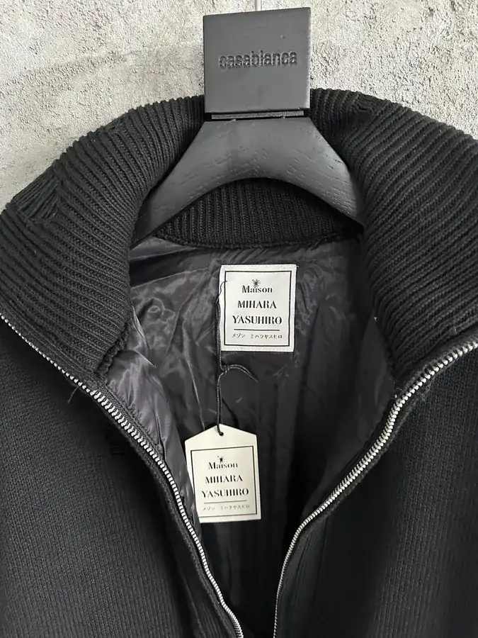 Maison Mihara Yasuhiro 2024ss Handmade Ripped Zipper Cotton Coat