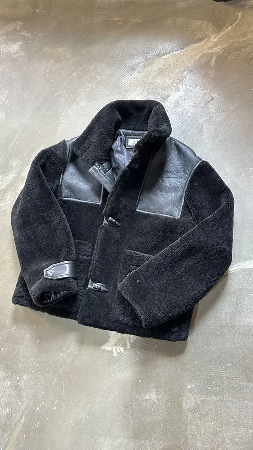 Hermes Men's 23 Autumn Winter 16W New Style Grained Calfskin Leather Jacket