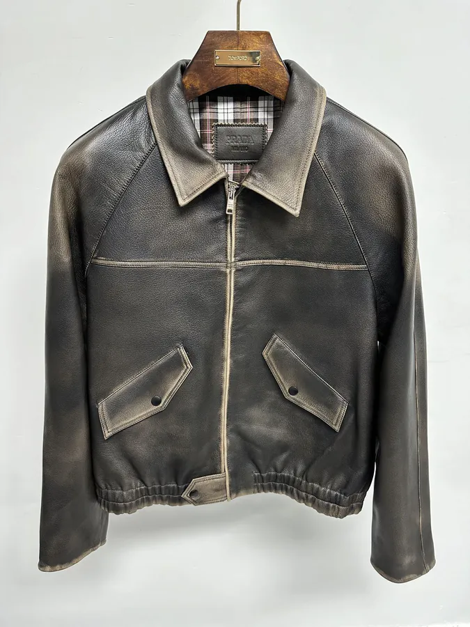 P Brand Heavyweight Calfskin Stain Resistant Jacket
