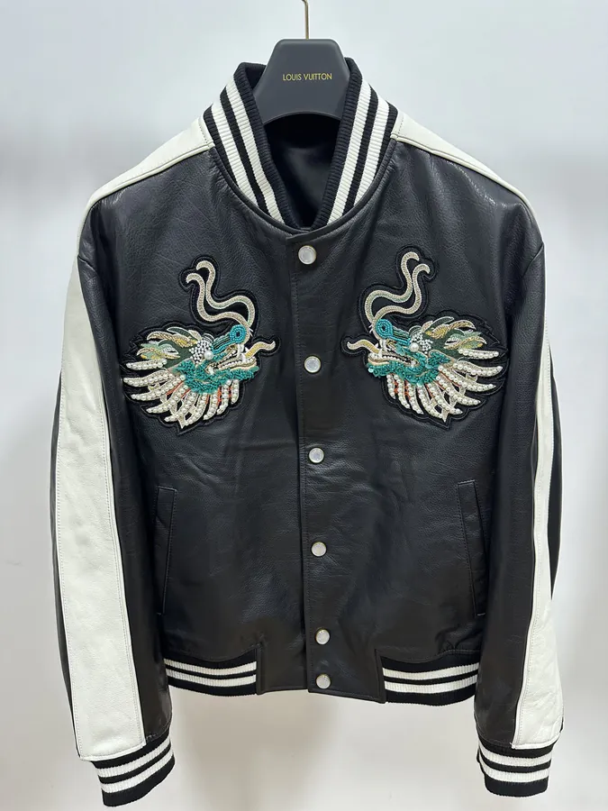 Rugged Leather Jacket by Lvjia