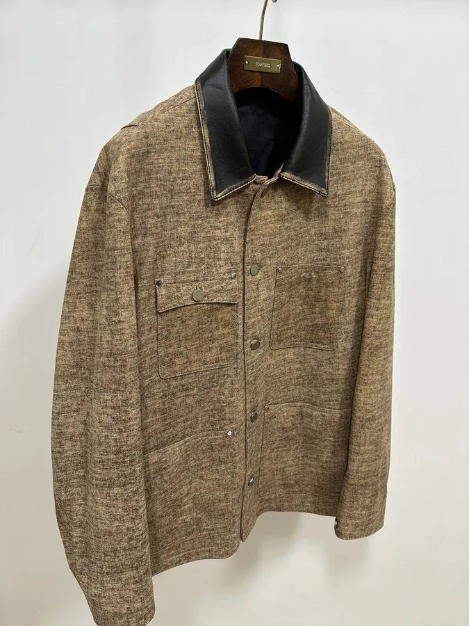 P's Autumn Winter New Calfskin Jacket