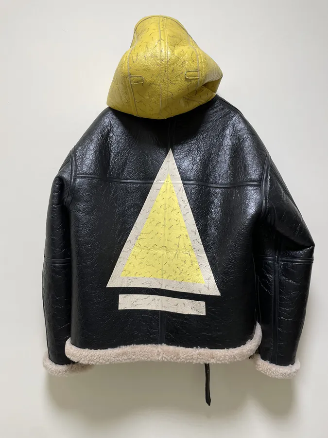 Rick Owens Fur Trimmed Leather Jacket