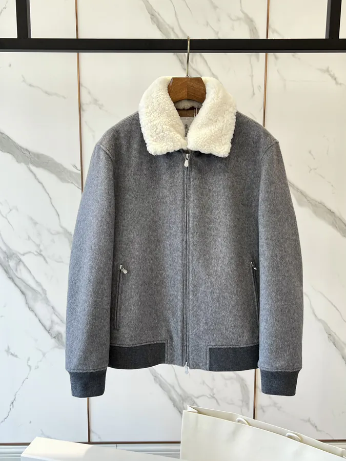 Brunello Cucinelli Men's Multicolored Cashmere Jacket