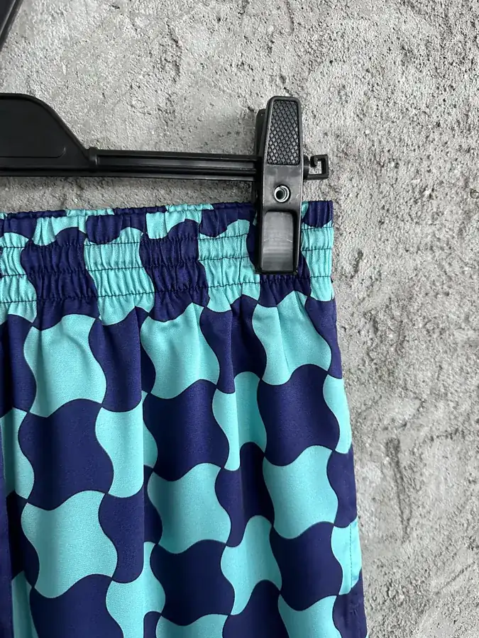CASABLANCA 2023SS Geometric Print Silk Shorts