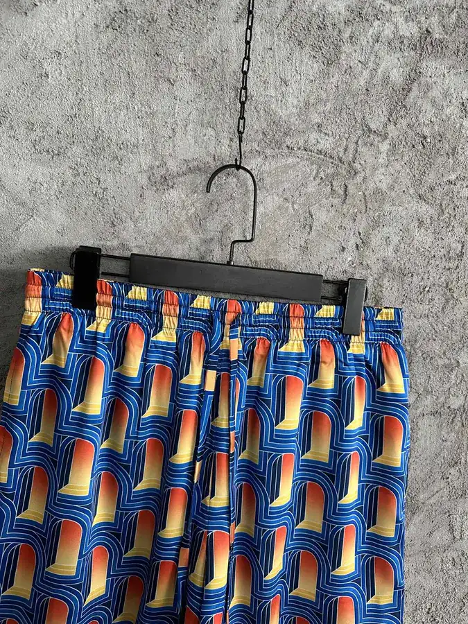 Casablanca 2023SS Arch Pattern Silk Shorts