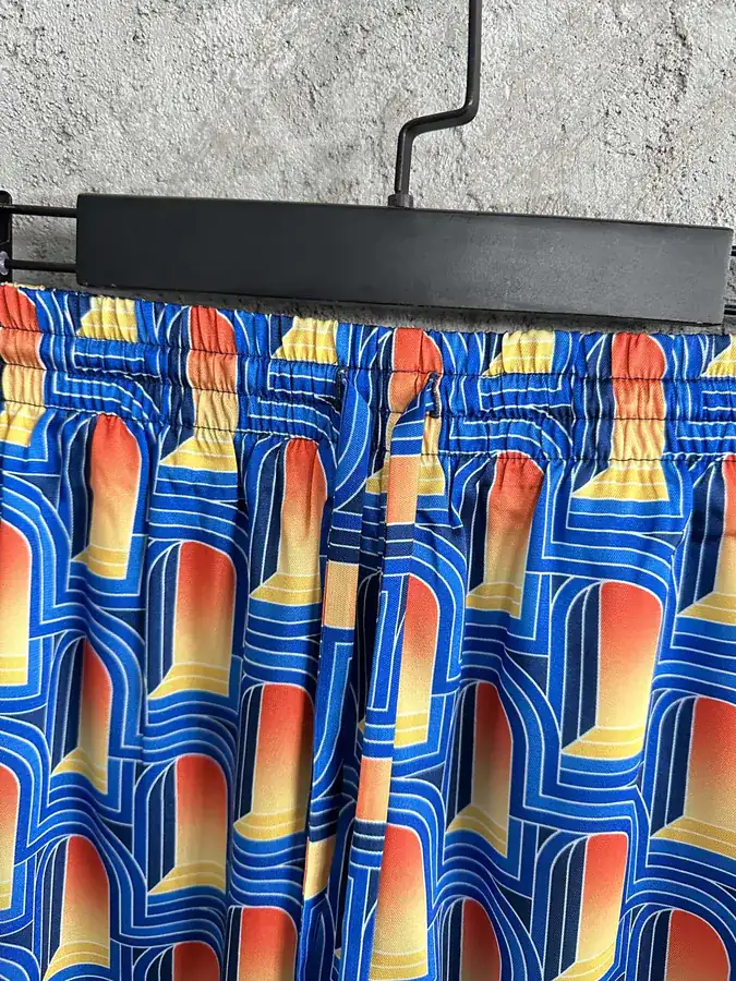 Casablanca 2023SS Arch Pattern Silk Shorts
