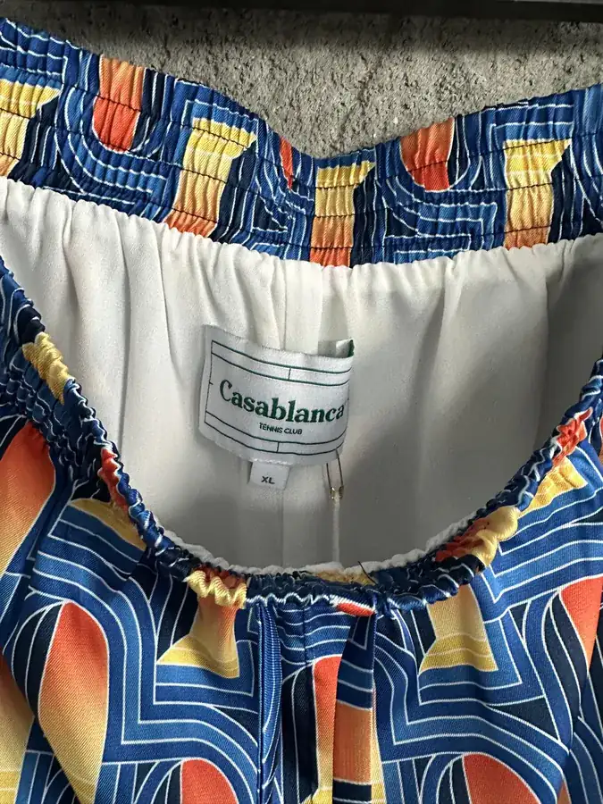 Casablanca 2023SS Arch Pattern Silk Shorts