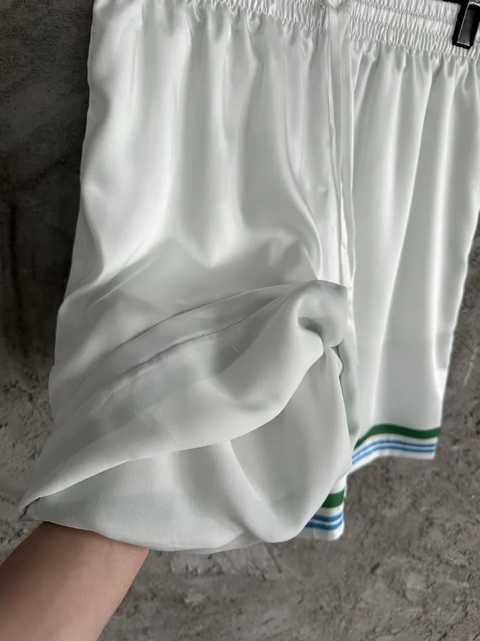 CASABLANCA 2024SS Color Portrait Print Silk Shorts