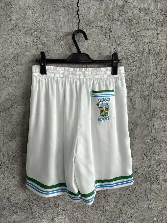 CASABLANCA 2024SS Color Portrait Print Silk Shorts