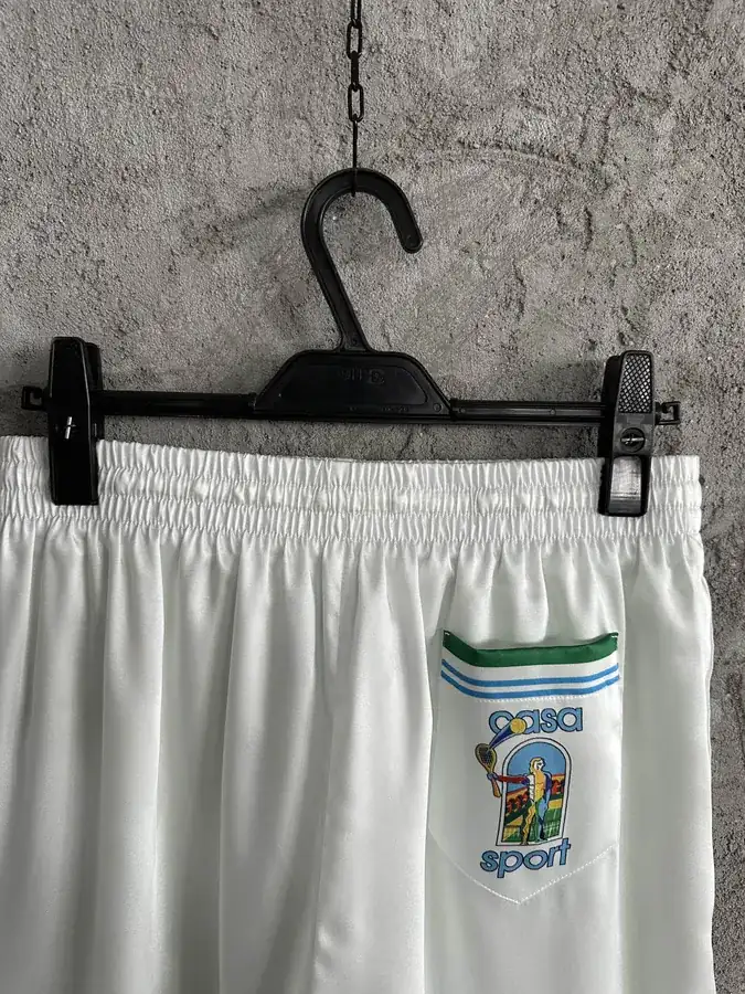 CASABLANCA 2024SS Color Portrait Print Silk Shorts