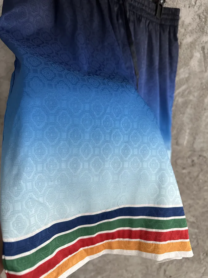 CASABLANCA 2024SS Silk Shorts with Angel Pattern
