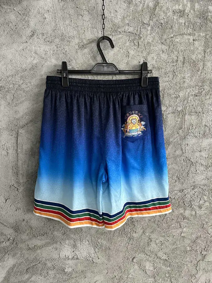 CASABLANCA 2024SS Silk Shorts with Angel Pattern
