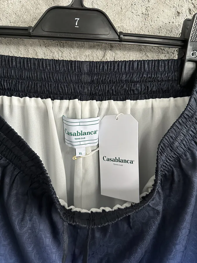 CASABLANCA 2024SS Silk Shorts with Angel Pattern