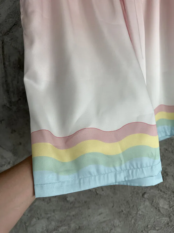CASABLANCA 2023SS Silk Shorts with Dance Pattern
