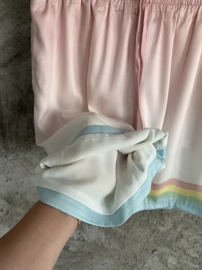 CASABLANCA 2023SS Silk Shorts with Dance Pattern