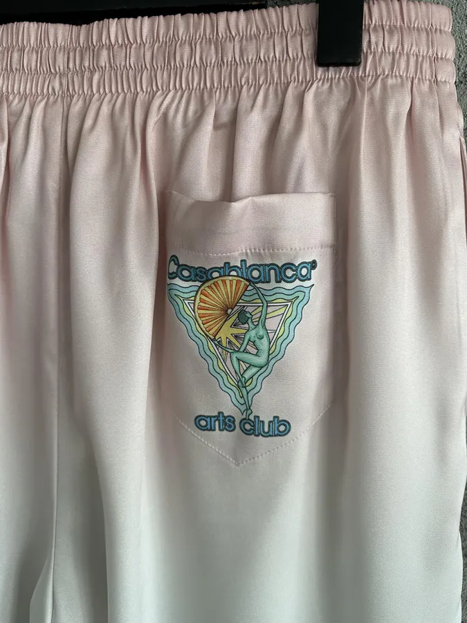 CASABLANCA 2023SS Silk Shorts with Dance Pattern