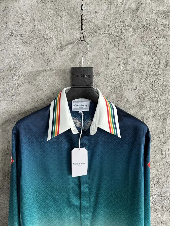CASABLANCA 2024SS Sport Print Silk Long Sleeve Shirt