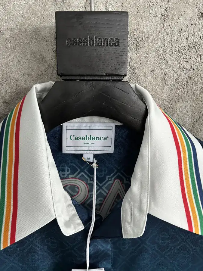 CASABLANCA 2024SS Sport Print Silk Long Sleeve Shirt