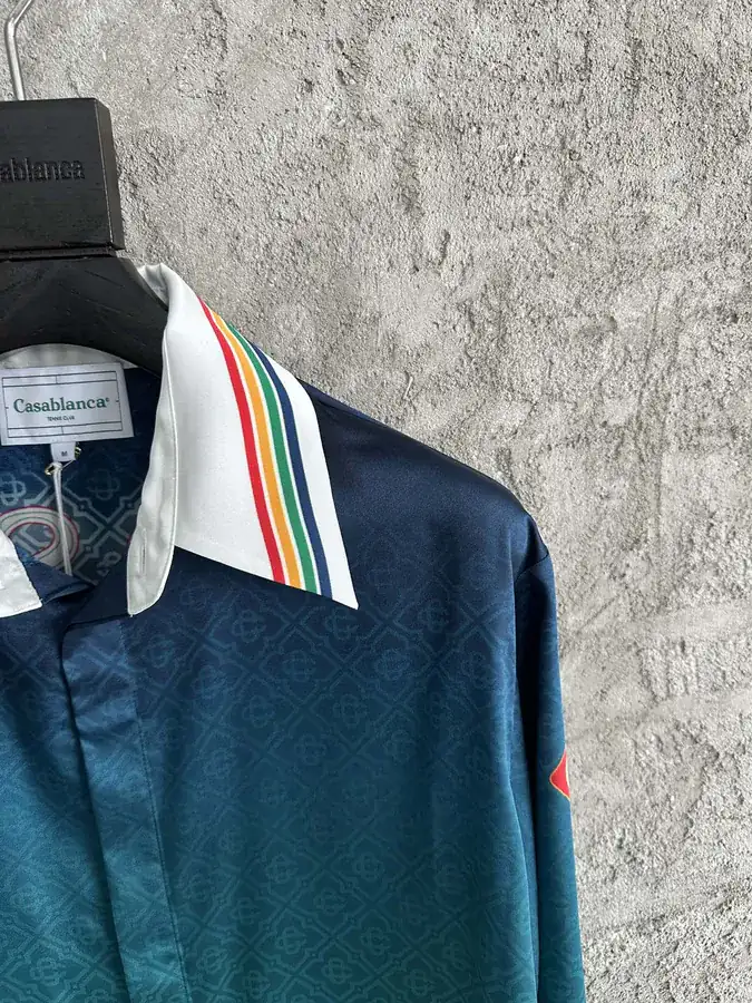 CASABLANCA 2024SS Sport Print Silk Long Sleeve Shirt