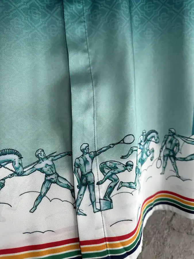 CASABLANCA 2024SS Sport Print Silk Long Sleeve Shirt