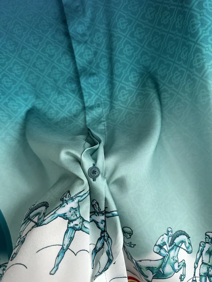CASABLANCA 2024SS Sport Print Silk Long Sleeve Shirt