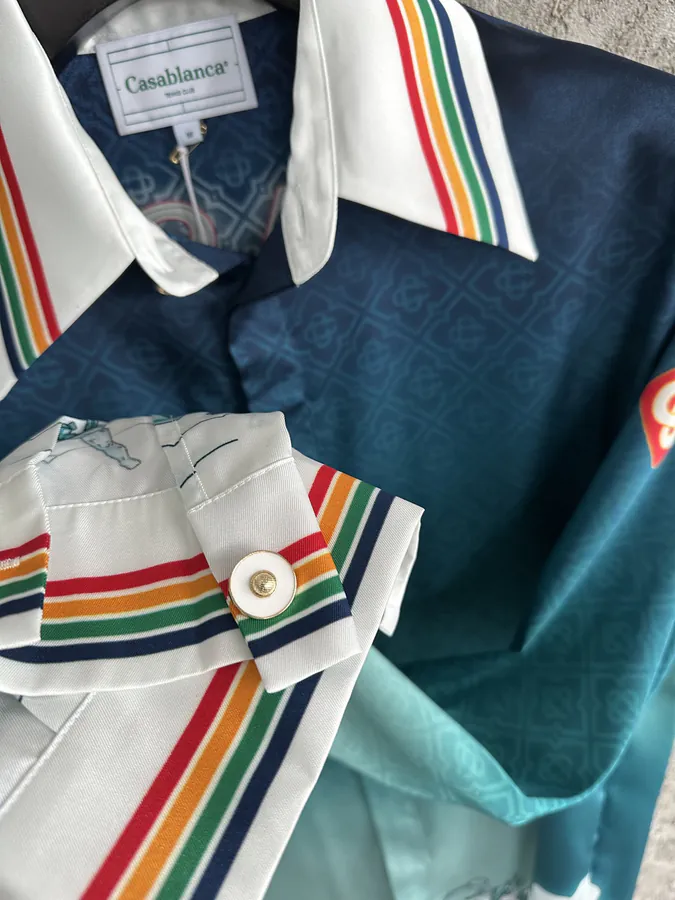 CASABLANCA 2024SS Sport Print Silk Long Sleeve Shirt
