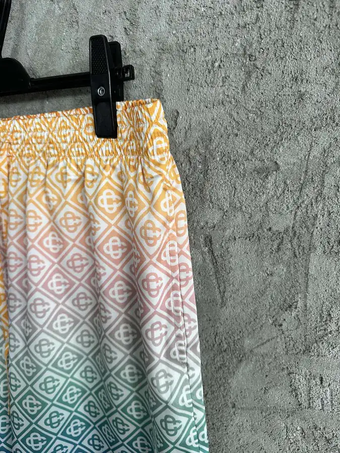 CASABLANCA 2024SS Gradient Pattern Silk Shorts