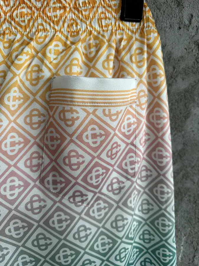 CASABLANCA 2024SS Gradient Pattern Silk Shorts