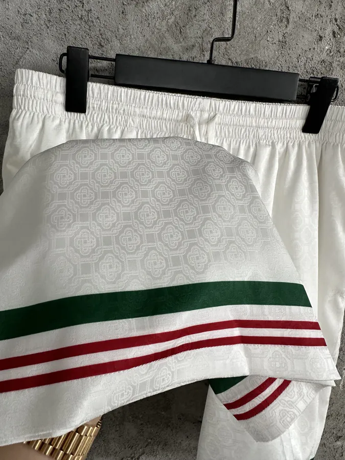 Casablanca 2023SS Castle Pattern Silk Shorts