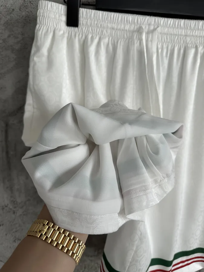 Casablanca 2023SS Castle Pattern Silk Shorts