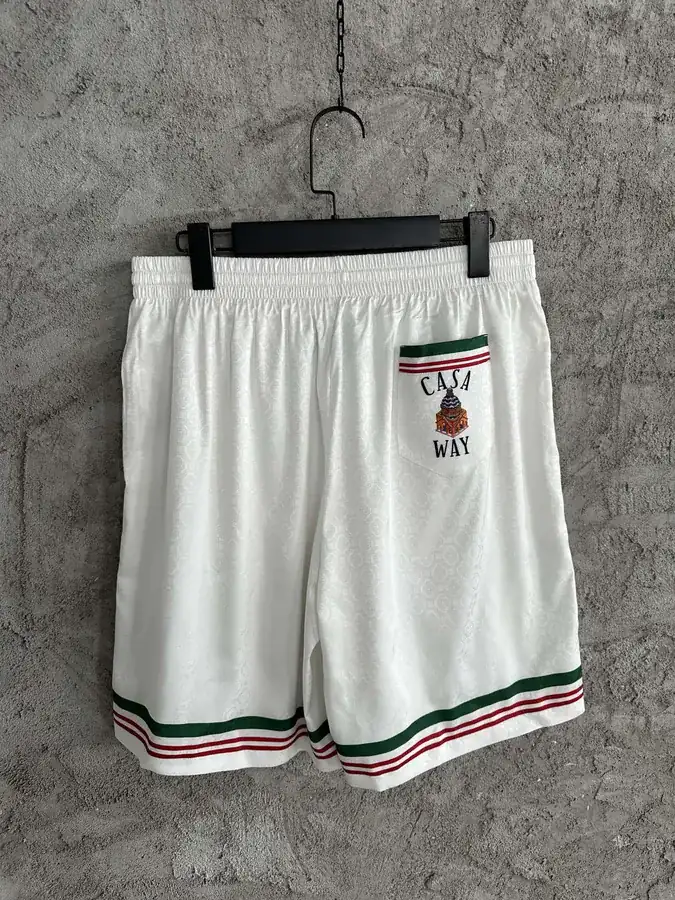 Casablanca 2023SS Castle Pattern Silk Shorts