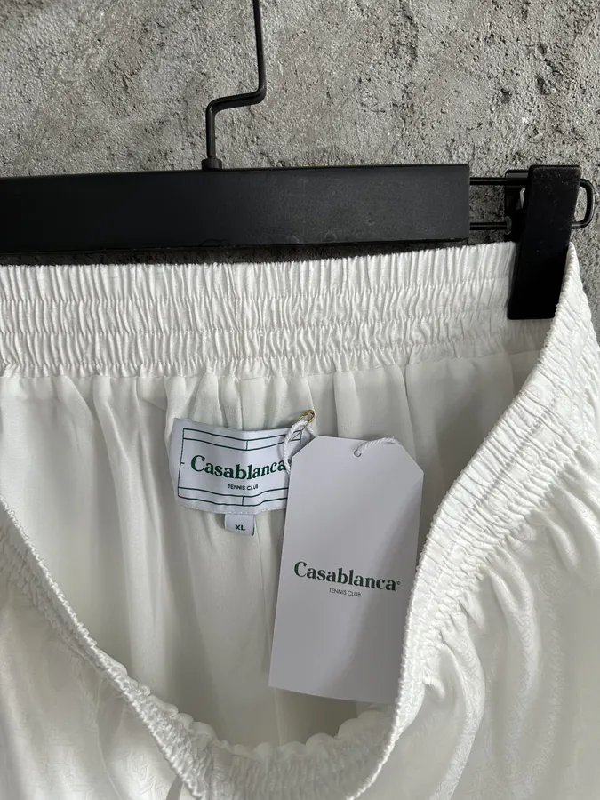 Casablanca 2023SS Castle Pattern Silk Shorts