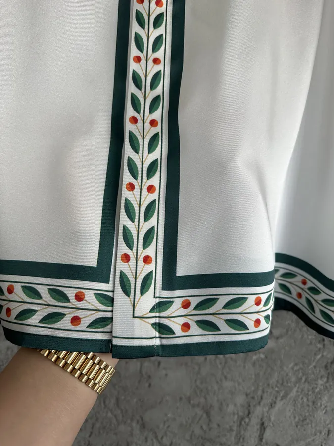 CASABLANCA 2024SS Silk Blouse with Flower Print