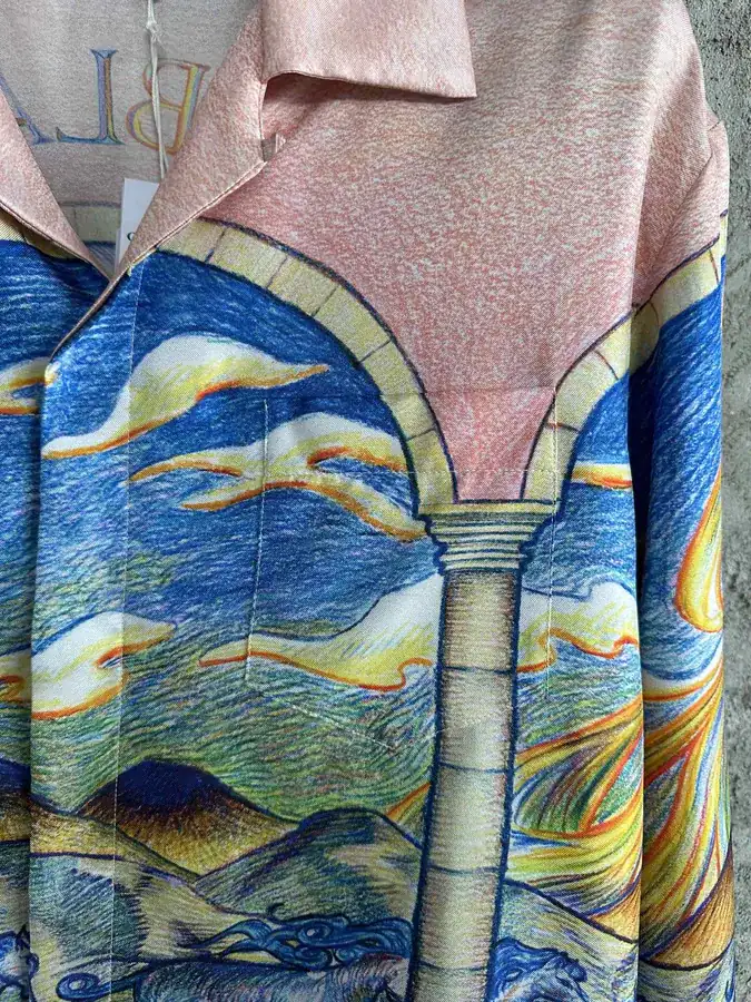 CASABLANCA 2023SS Silk Shirt with Horse Print