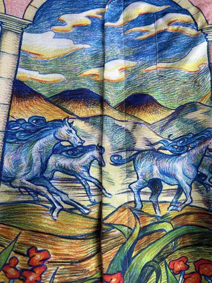 CASABLANCA 2023SS Silk Shirt with Horse Print