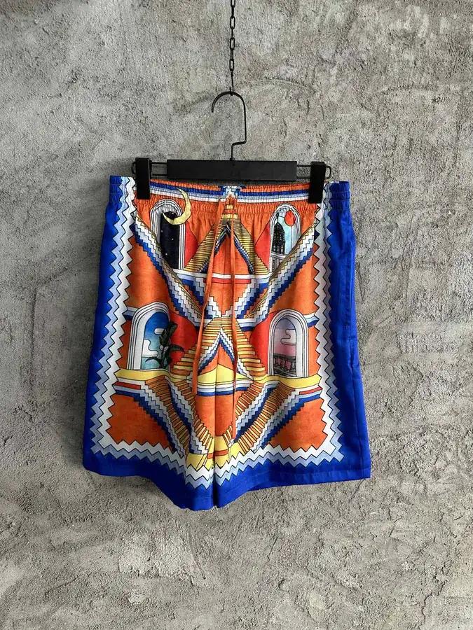 CASABLANCA 2023SS Tiered Silk Shorts