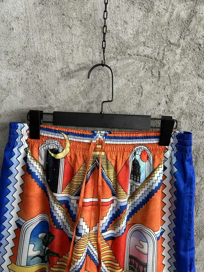 CASABLANCA 2023SS Tiered Silk Shorts