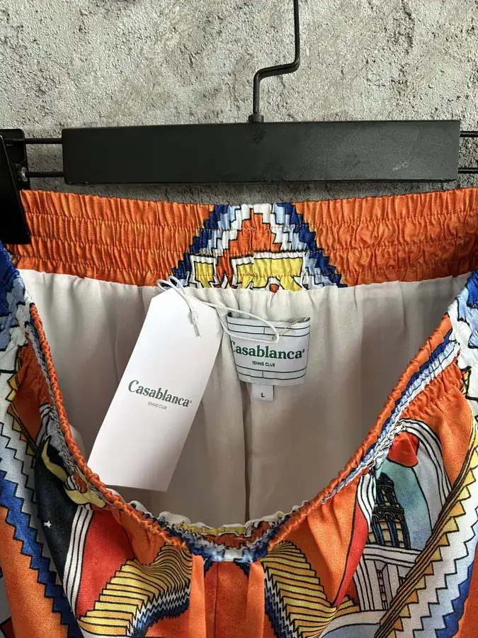 CASABLANCA 2023SS Tiered Silk Shorts