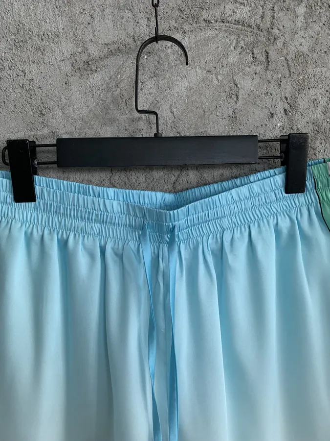 Casablanca 2023SS Warrior Print Silk Shorts