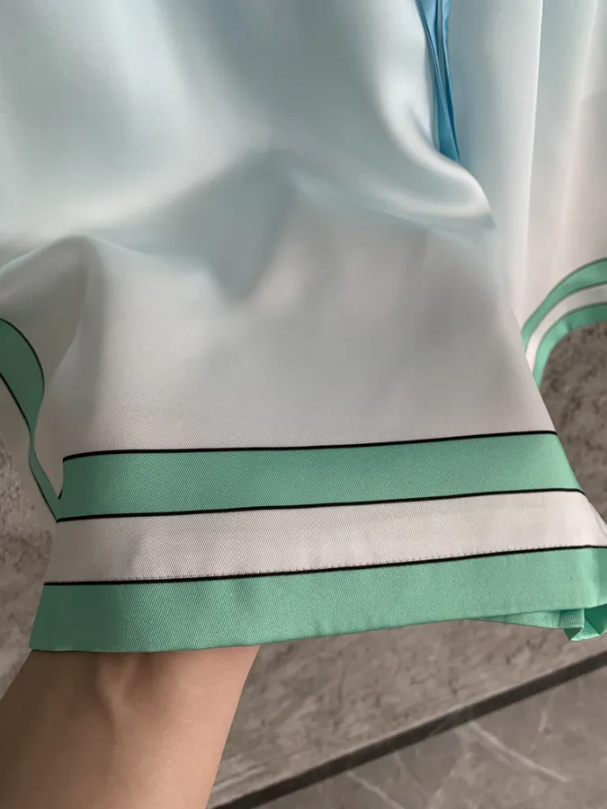 Casablanca 2023SS Warrior Print Silk Shorts
