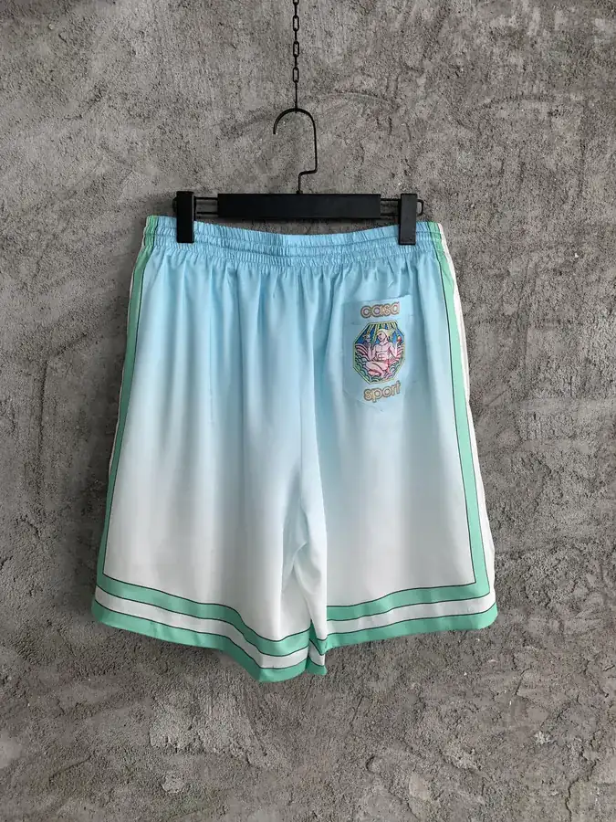 Casablanca 2023SS Warrior Print Silk Shorts