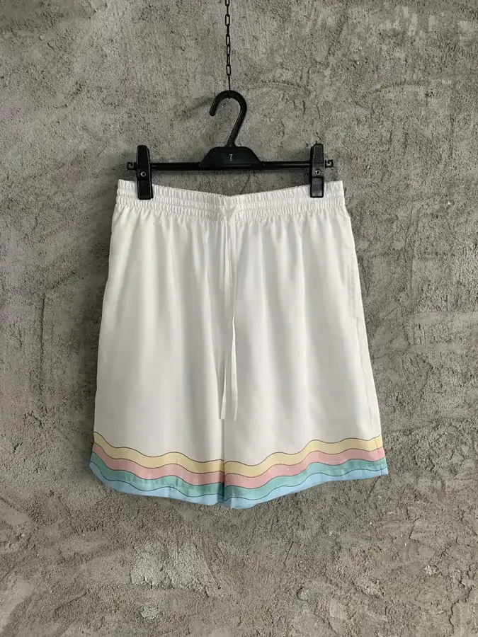 CASABLANCA 2024SS Silk Shorts with Glass House Pattern