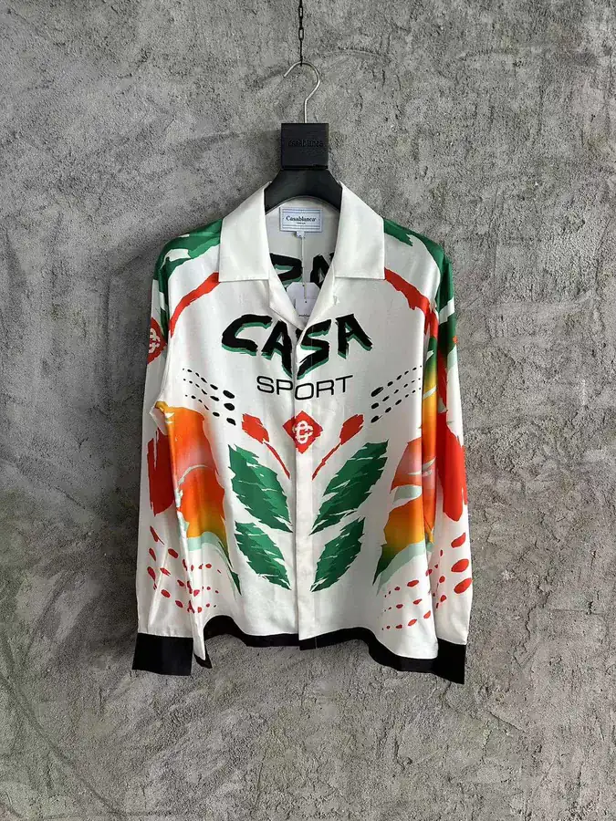 CASABLANCA 2024SS Silk Long Sleeve Shirt
