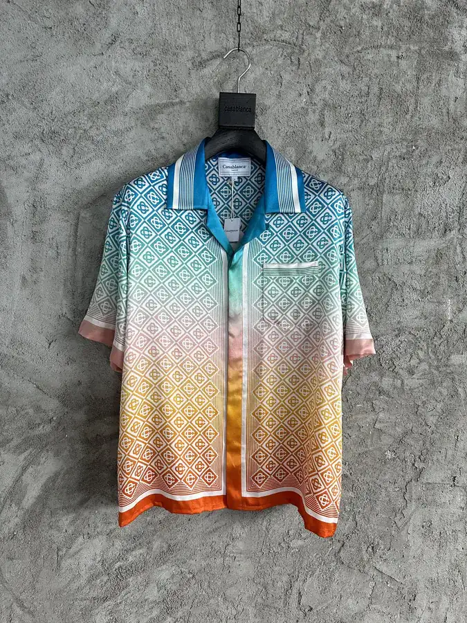 CASABLANCA 2024SS Gradient Silk Short Sleeve Shirt