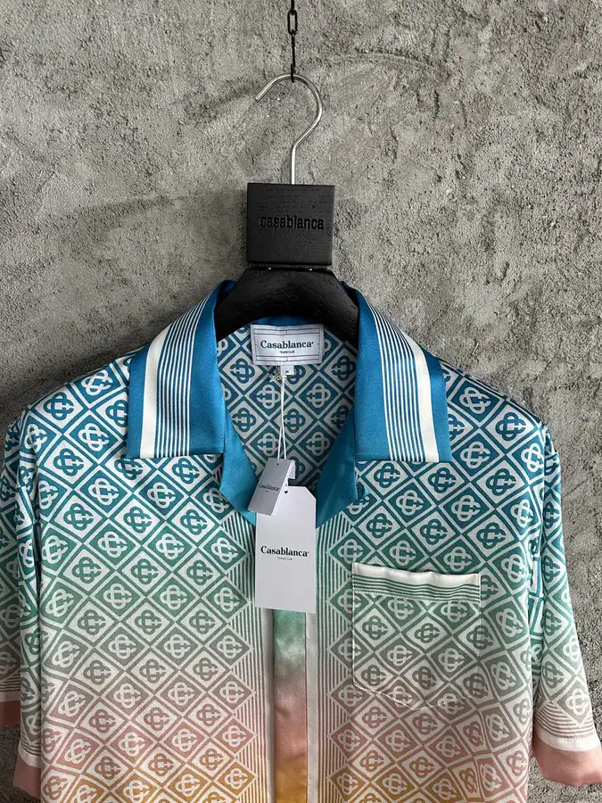 CASABLANCA 2024SS Gradient Silk Short Sleeve Shirt