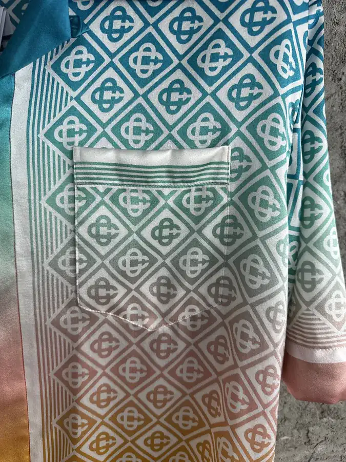 CASABLANCA 2024SS Gradient Silk Short Sleeve Shirt
