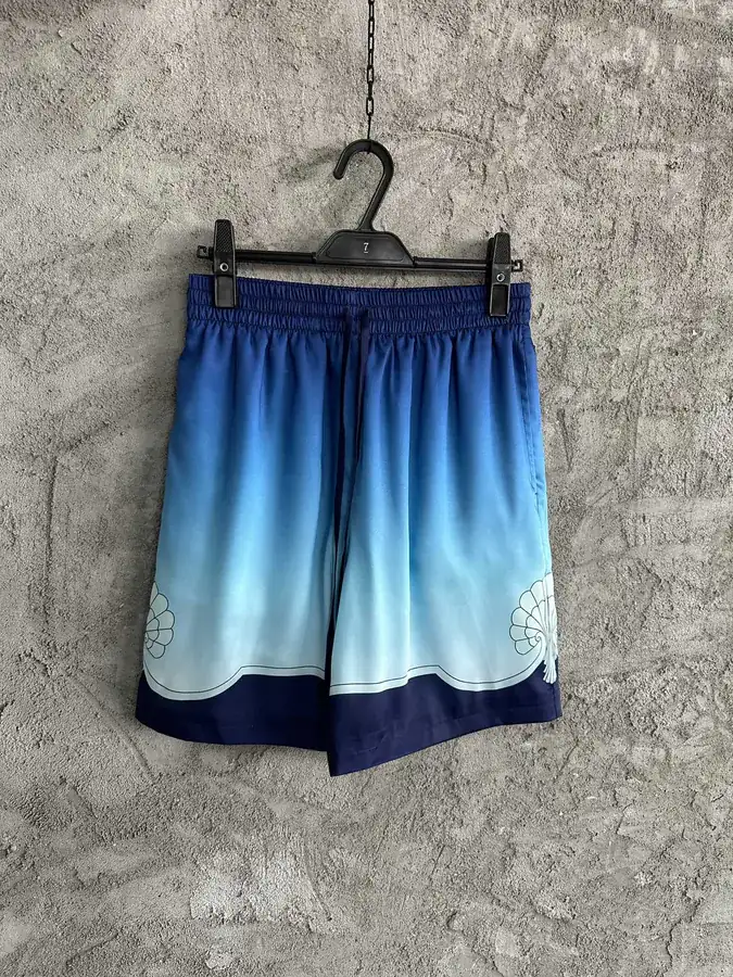 Casablanca 2023SS Silk Shorts with Triumph Pattern